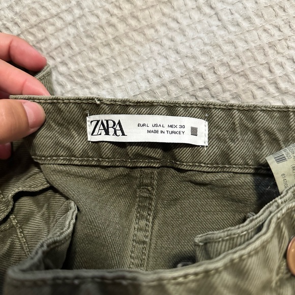Zara green denim skirt - Picture 4 of 4